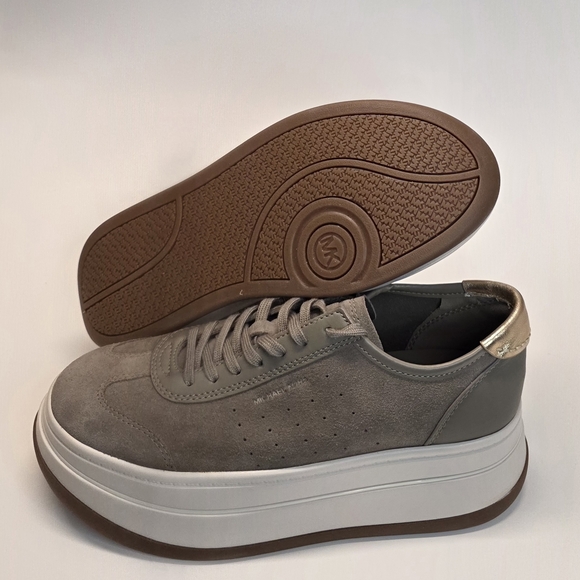 New Michael Kors Hayes Leather Platform Sneaker Women's Size 9 - Picture 11 of 12